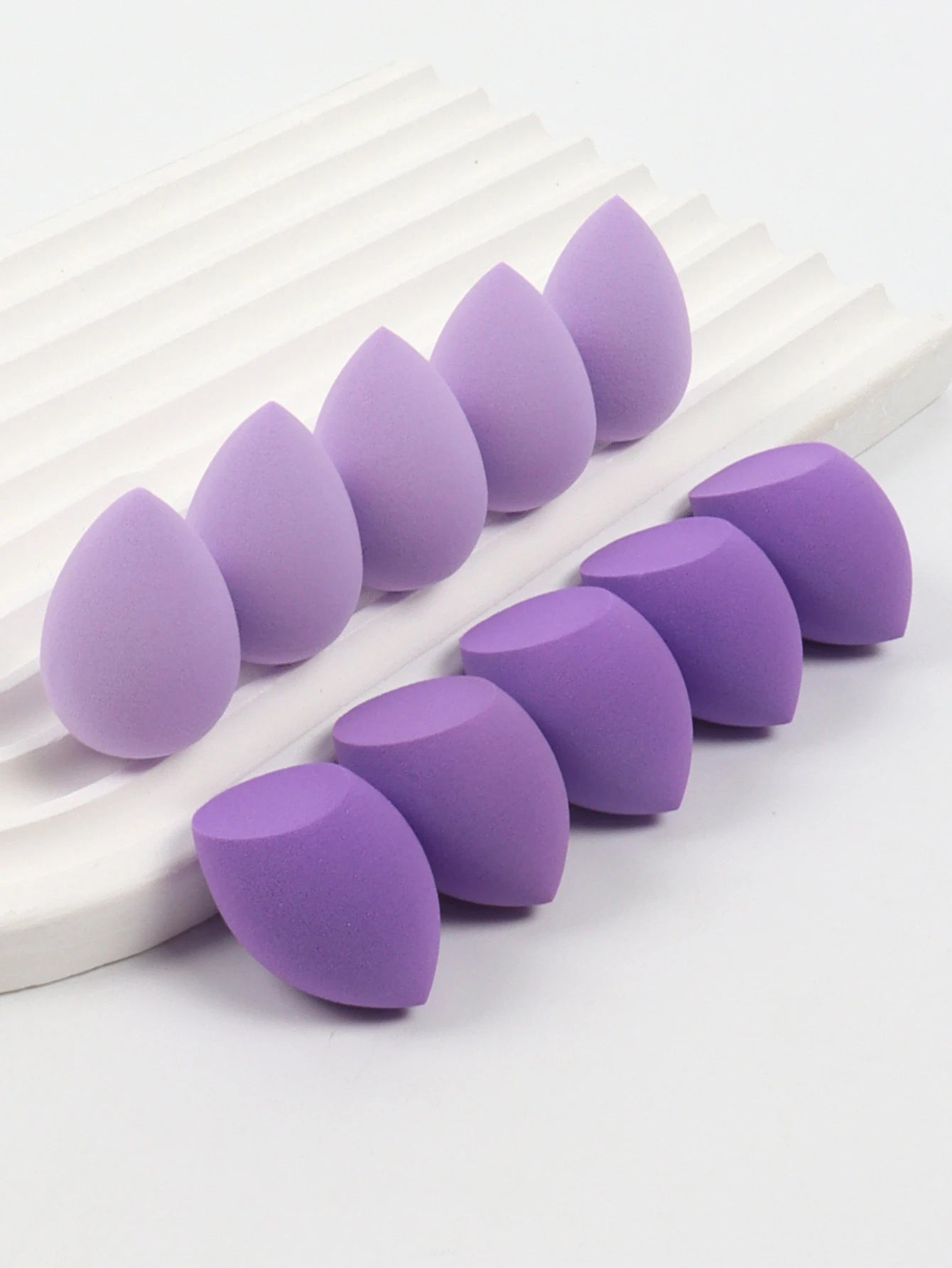 10 Mini Makeup Sponges (Egg Egg) Foundation Blend Beauty Sponge, Liquid, Cream & Powder Flawless, Multicolor Makeup Sponge, Lat