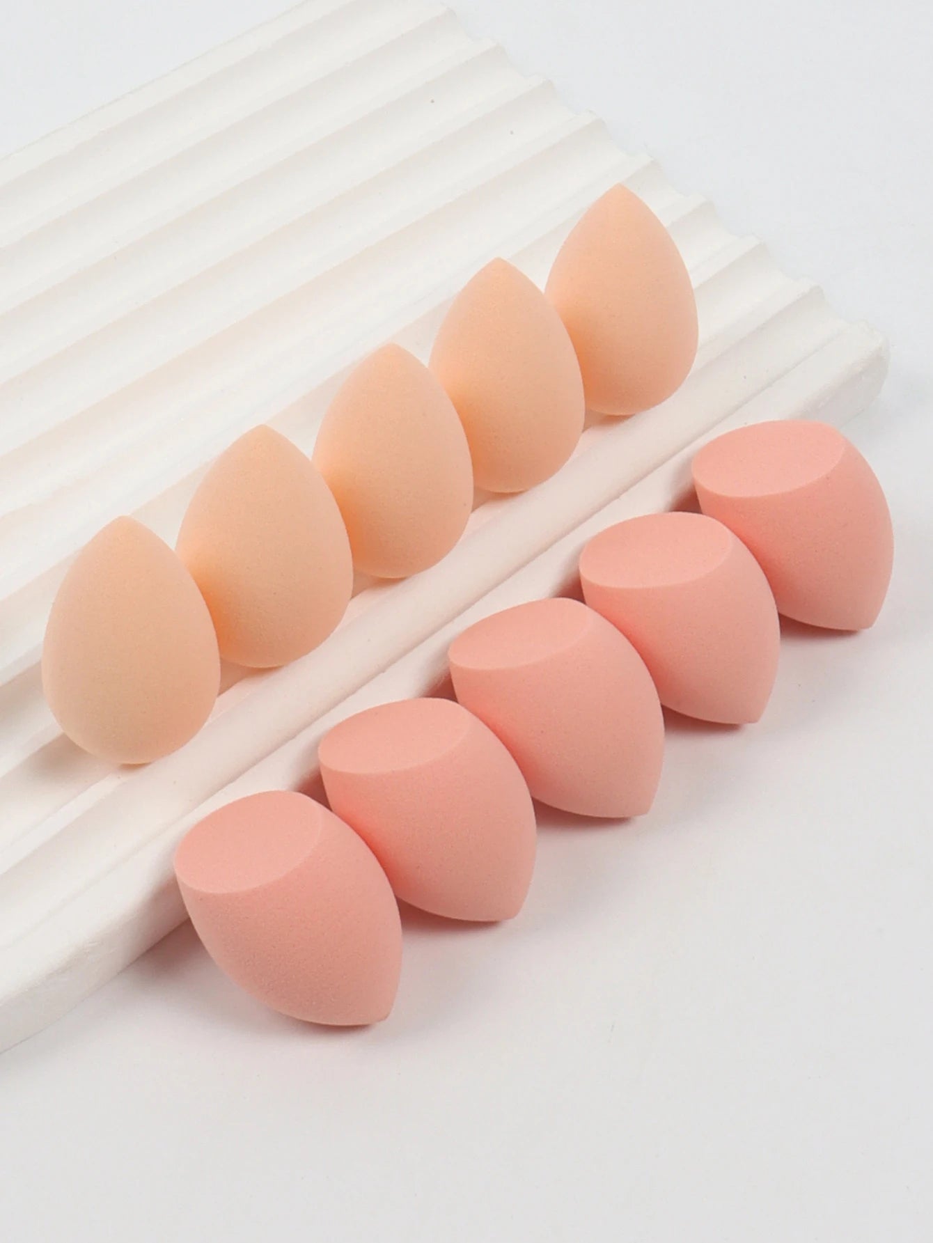 10 Mini Makeup Sponges (Egg Egg) Foundation Blend Beauty Sponge, Liquid, Cream & Powder Flawless, Multicolor Makeup Sponge, Lat